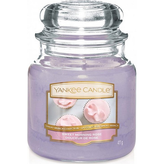 Yankee Candle Sweet Morning Rose Klassisches mittleres Glas 411 g
