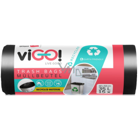 viGo! Abfallbeutel schwarz, 22 µ, 35 Liter 48 x 58 cm 15 Stück