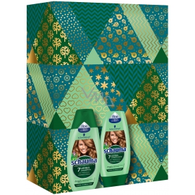 Schauma 7 Kräuter stärkendes Haarshampoo 250 ml + stärkendes Haarbalsam 200 ml, Kosmetik-Set
