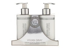 Vivian Grey Crystal White Handcreme 250 ml + Handmilch 250 ml, Kosmetikset