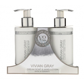 Vivian Grey Crystal White Handcreme 250 ml + Handmilch 250 ml, Kosmetikset