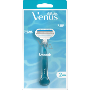 Gillette Venus Smooth Damenrasierer + 2 Ersatzklingen