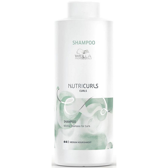 Wella Nutricurls Micellar Curls Mizellen-Shampoo für lockiges Haar 1000 ml maxi