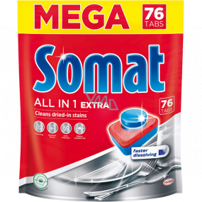 Somat All in 1 Extra Tabletten in der Spülmaschine 76 Stück