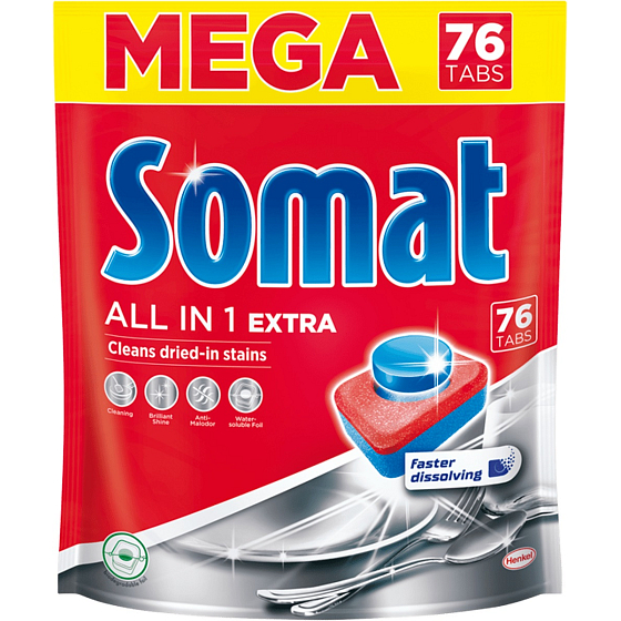Somat All in 1 Extra Geschirrspültabs 76 Stück