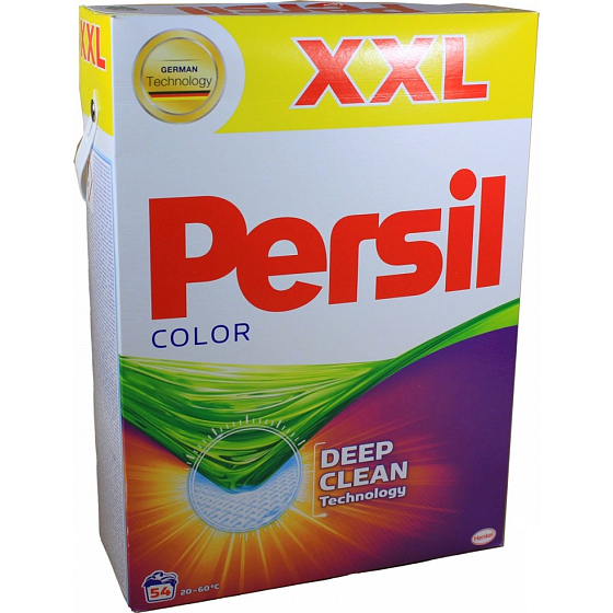 Persil Deep Clean Color Waschpulver für farbige Wäschekiste 54 Dosen 3,51 kg
