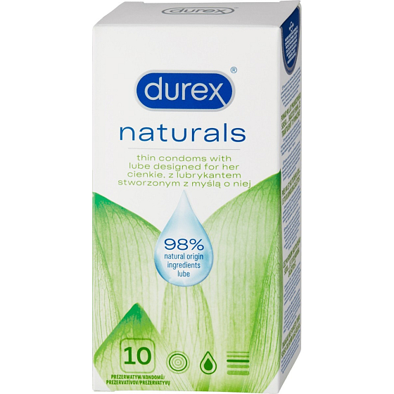 Durex Naturals Kondom Nennbreite: 56 mm 10 Stück
