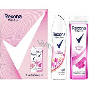Rexona Orchid Fresh Duschgel 250 ml + Sexy Bouquet Antitranspirant Deospray 150 ml, Kosmetikset