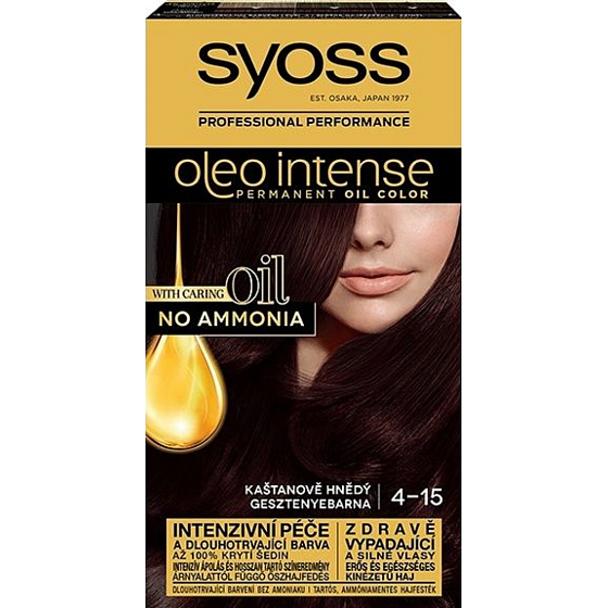 Syoss Oleo Intense Color Haarfarbe ohne Ammoniak 4-15 Kastanienbraun