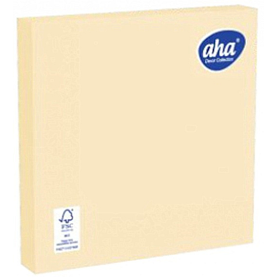Aha Papierservietten 3 Lagen 33 x 33 cm 20 Stück Champagner