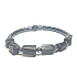 Hypersthene / Hämatit Armband elastischer Naturstein aus runden Steinen, Kugel 6 - 8 mm / 16 - 17 cm