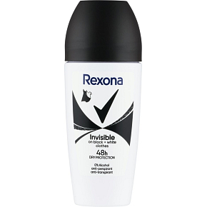 Rexona Invisible Black & White Roll-On-Deodorant 50ml