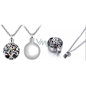 Gedenk-Urnenanhänger, Tree of Life wasserdicht, Edelstahl
