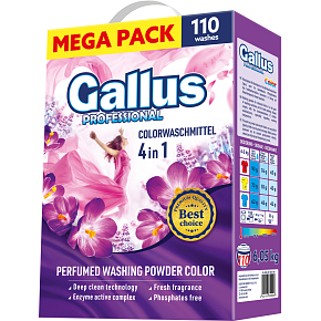 Gallus Waschpulver Color Box, 110 Anwendungen, 6,05 kg