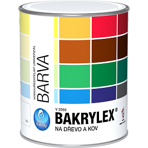 Bakrylex Universal Glanz V2066 Farbe für Holz und Metall, 0245 Palisander, 700 g
