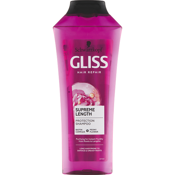 Gliss schützendes Shampoo Supreme Length für langes Haar, 400 ml