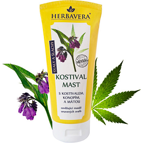 Herbavera Nachtkerzenbalsam mit Hanf und Minze, 200 ml