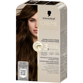 Schwarzkopf Creme Supreme Haarfarbe 5-60 hellschokoladenbraun 60 ml