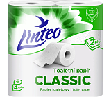 Linteo Classic 2-lagiger Toilettenpapier, 4 Rollen, 15 m Rolle