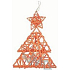 Weidenbaum mit einem Stern orange zum Aufhängen 29 cm