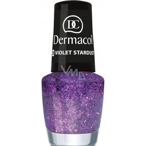 Dermacol Nagellack mit Effekt Glitter Touch Nagellack mit Effekt 20 Violet Stardust 5 ml