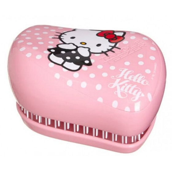 Tangle Teezer Compact Professionelle kompakte Haarbürste, Hello Kitty pink