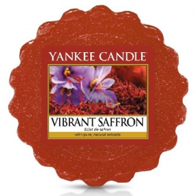 Yankee Candle Vibrant Saffron - Lebendes Safran-Duftwachs für Aromalampe 22 g