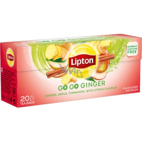 Lipton Go Go Ingwer mit Zitrusgeschmack und Tee mit Ingwergeschmack 20 Aufgussbeutel 36 g