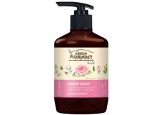 Grüne Apotheke Moschusrose und Baumwolle Flüssigcreme Verjüngende Seife 460 ml