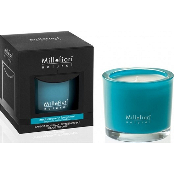 Millefiori Milano Natural Mediterrane Bergamotte - Mediterrane Bergamotte Bergamotte Duftkerze brennt bis zu 60 Stunden 180 g