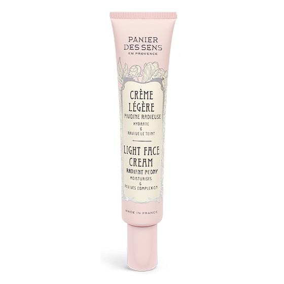 Panier des Sens Radiant Pfingstrose sanfte feuchtigkeitsspendende Gesichtscreme 40 ml