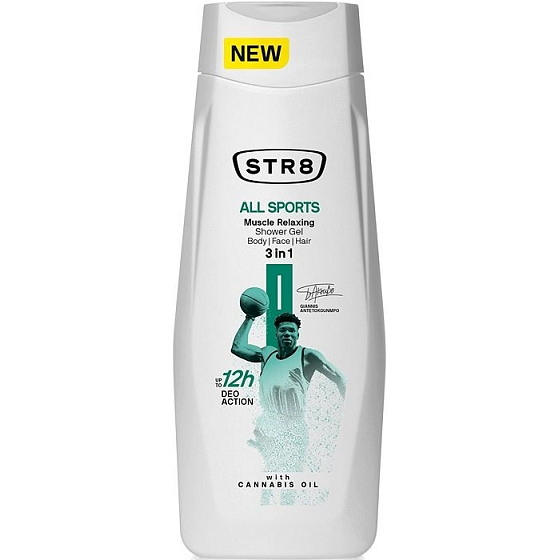Str8 All Sports 3v1 Duschgel für Männer 400 ml