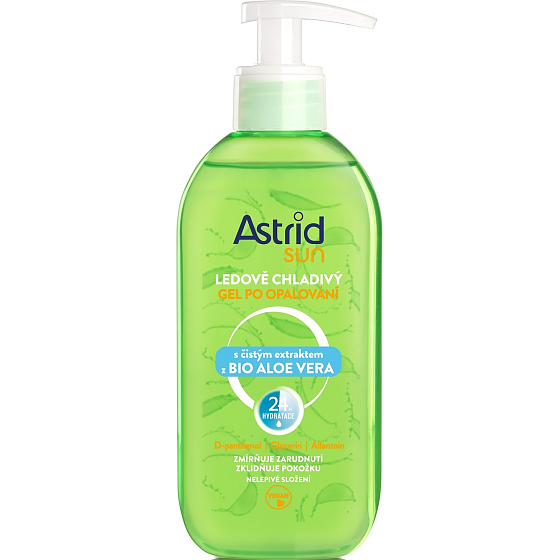 Astrid Sun Eiskühlendes Gel nach dem Sonnenbad mit Aloe Vera 200 ml Spender