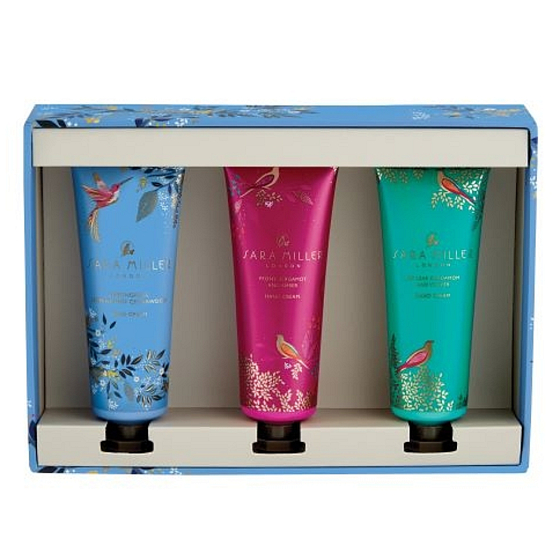 Heathcote & Ivory Trilogy Pink, Blue, Green feuchtigkeitsspendende Hand- und Nagelcreme 3 x 30 ml, Kosmetikset