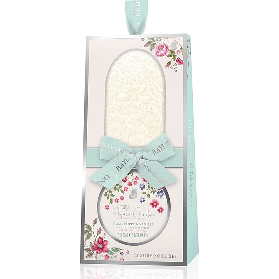 Baylis & Harding Royal Garden Fußcreme 50 ml + superweiche Socken 1 Paar, Kosmetikset