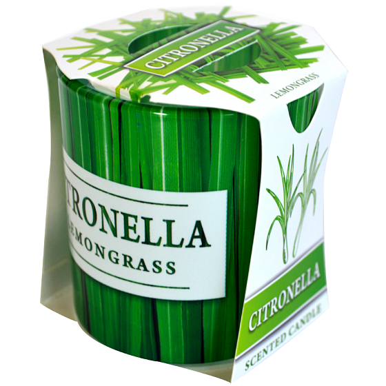 Geben Sie Verona Citronella - Zitronengras Duftkerze in Glas 90 g