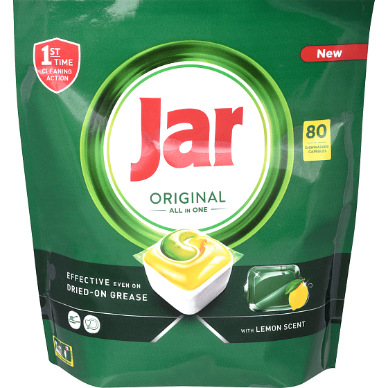 Jar Original All in One Lemon Geschirrspülmaschinen-Tabs 80 Stück