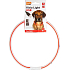Karlie Flamingo LED Hundehalsband rot-weiß, Einheitsgröße 20-75 cm, wiederaufladbar