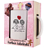 Bohemia Gifts Ich liebe dich so sehr Keramikbecher 350 ml + heiße Schokolade 27g, Geschenkset für Frauen