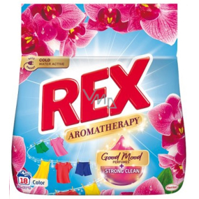 Rex Aromatherapy Color Orchid Waschpulver für Buntwäsche 18 Dosen 0,99 kg