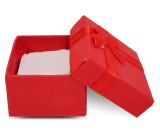 Geschenkbox mit Schmuckschwamm und roter Schleife 4 x 4 x 2,5 cm 1 Stück