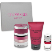 Trussardi Ruby Red Eau de Parfum für Damen 30 ml + Duschgel 30 ml + Eau de Parfum 7 ml Miniatur Geschenkset