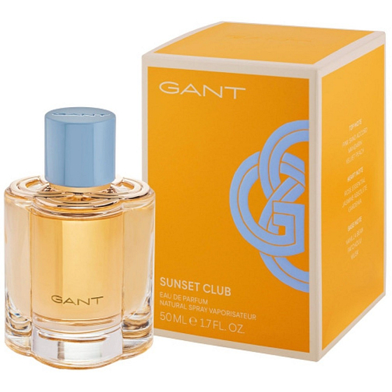 Gant Sunset Club parfémovaná voda pro ženy 50 ml – elegantní vůně s ovocně-květinovými tóny, inspirovaná letní atmosférou a západy slunce.