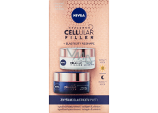 Nivea Hyaluron Cellular Elasticity Filler dárková sada denní & noční krém, 50 + 50 g