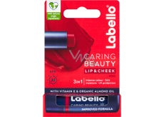 Labello balzám na rty a tváře Caring Beauty Lip & Cheek Red OF 30