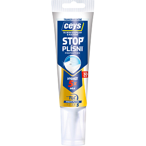 Ceys Stop Schimmel sanitärsilicon, transparent, Tube 125 ml