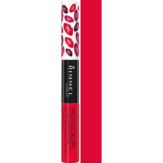 Rimmel London Provocalips 16HR Kussfest Lip Color Lipgloss 500 Kiss Me You Fool 4 ml und 3 ml