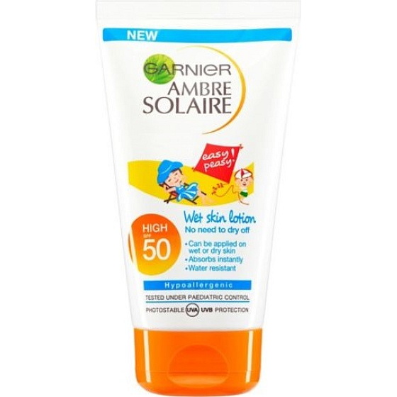 Garnier Ambre Solaire Resisto SPF50 wasserfeste Schutzcreme für Kinder 50 ml