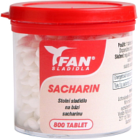 Fan Süßstoffe, Saccharin, Alternativsüßstoff, 800 Tabletten, 50 g