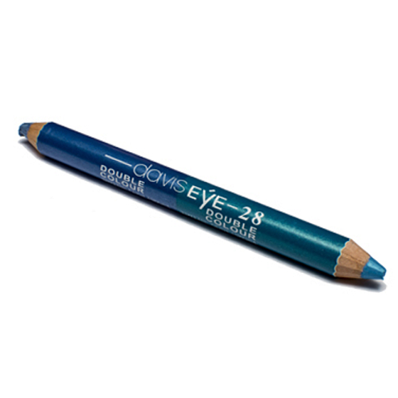 Princessa Davis Eye Doppelfarbstift Lidschatten + Spitzer 028 Blau & Grün Blau 6 g